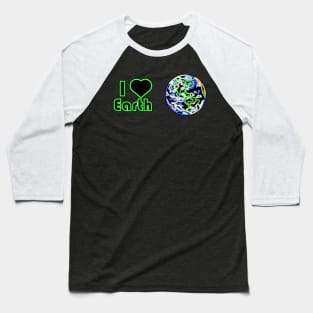 Electric Solar System I Heart Earth Baseball T-Shirt